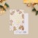 Cards on watercolor cardboard "Ginger cookies", embossing, 10 x 15 cm, New Year