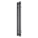 Electric towel Grois Quartet, 180x1500 mm, lower right, black