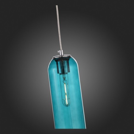 Suspension lamp ST LUCE. SL1145.183.01. Callana. 1x60 watts, E27, 10x10x50 cm, chromium color-7
