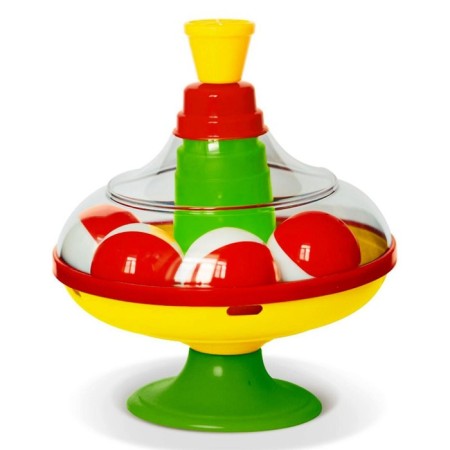 Yula with balls, diameter 14 cm-2