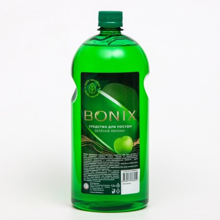 Bonix dishwashing tool green apple, 1.5 liters