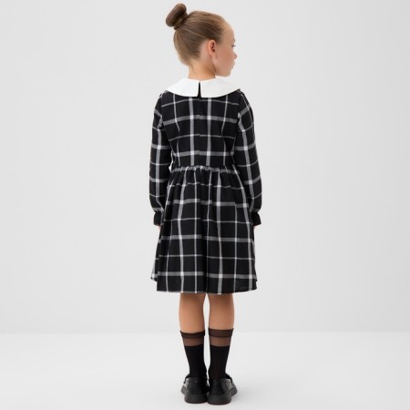 Baby dress kaftan "Cell", p. 34 (122-128 cm), black-2
