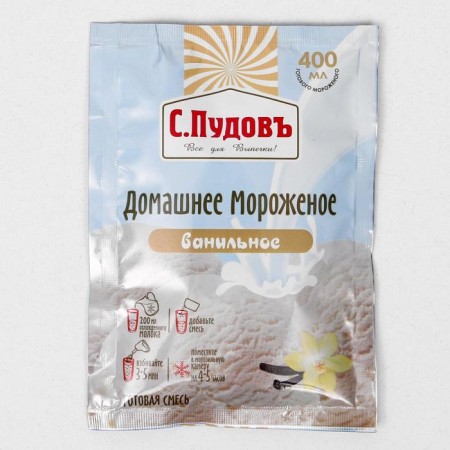 A mixture for cooking ice cream "S. Pudov ", Vanilla, 70 g-3