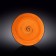 Round plate Wilmax England Spiral, D = 25.5 cm, Orange color