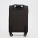 Small suitcase 20 "on lightning, code castle, with extension, brown color