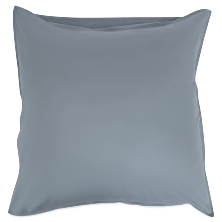 A set of two pillowcases from a jeans-blue satin with a brawing effect from the Essential collection-1