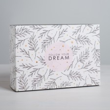 Gift folding box, packaging, Follow Your Dream, 25 x 18 x 10 cm