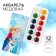 Honey watercolor "Anna, Elsa and Olaf" cold heart, 12 colors, without brush