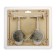 Hook for curtains KS100 CAPPIO, one -rod, chromium color, 2 pcs