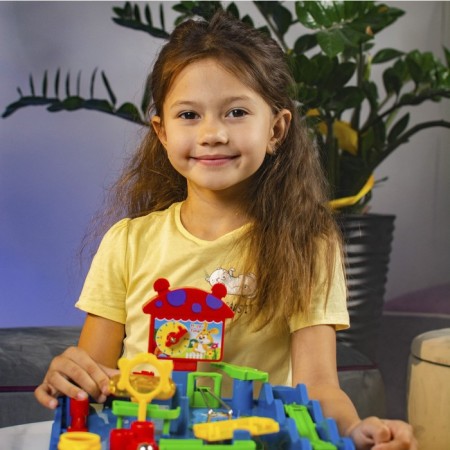 Board game for the logic "Funny Labyrinths", 3+-9