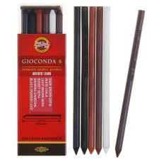 A set of rods for drawing KOH-I-NOOR 4869 (III) Gioconda, 5.6 mm, 6 pieces, mix