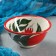Set of Tea Rishtan Ceramics "Pomegranate", 9 objects (teapot-0.8l, Pialy-0.5/0.3l)