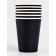 A set of paper dishes, black color, set 12 pcs.