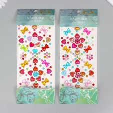 Sticker of rhinestones plastic 