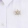 Brooch "North", 2.5 x 2.5 cm