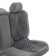 Protective cape for children's car seats, oxford, black, 44x95 cm