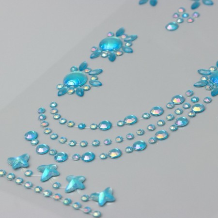 Sticker of rhinestones plastic "Brazlets from rhinestones" MIX 12x20.3 cm-5