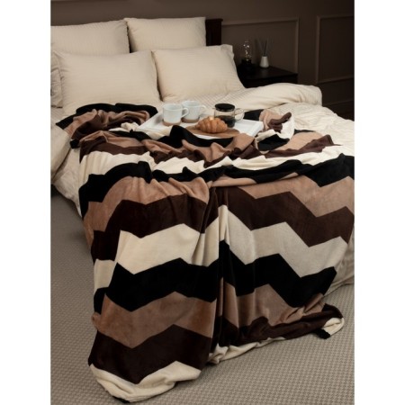 Texrepublic blanket, size 180x200 cm, beige color-9