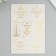 Stickers (stickers) "Aromasword" 10x15 cm, color gold, 5-306
