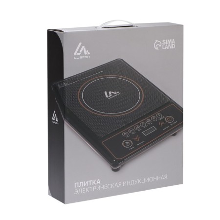 Electric tile Luazon LIP-001, induction, 1 burner, 2100 watts, black-9