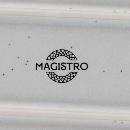 Porcelain oval Magistro Urban, 450 ml, 24 × 13.7 × 2.7 cm, white color-4