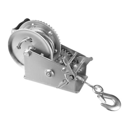 Hand-haired winch "Zubr" Professional 43113-0.9_z01, drum, traction, cable, 0.9 t, 8m-2