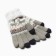 Female gloves at the lawsuit Minaku 22 cm gray