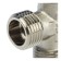 The STOUT SFT-0018-343434, 3/4 "x 3/4" x 3/4 ", external/external carving, nickel. Brass