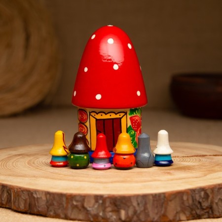 Finger Theater in the case "Red hat", dolls 3.5 cm-1