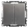 2-clavy switch with indicator, 250V, 10A, Stekker series Katrin, silver, GLS10-7102-03 1022442