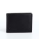 Male purse without fastening, department for cards, coins, black color