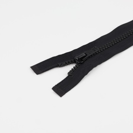Lightning "Tractor", No. 5, connective, 2 runners, automatic locks, 85 cm, black color-1