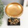 Souvenir Polystone stand "African in a golden device, with earrings in the ears" 25x15x15 cm