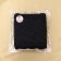 Lace elastic fabric, 175 mm × 23 ± 1 m, black color