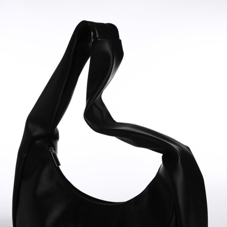 Women's bag Textura, baguette, small size, black color-6