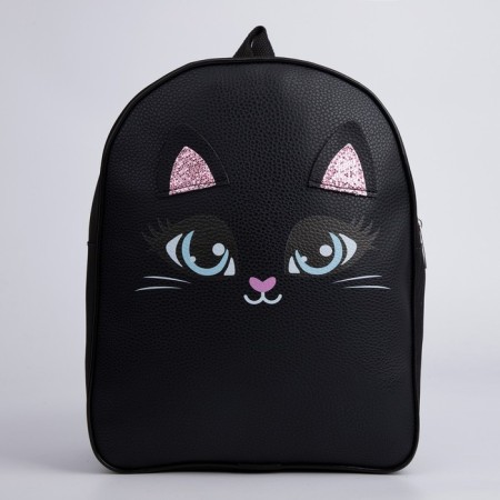 Baby backpack for a girl "Kitik", 30x25 cm, lightning department-2