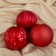 Set of balls plastic D-15 cm, 3 pcs "Assorted" red