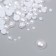 Decor for creativity plastic "Half of beads. White" d = 3-10 mm, set 10 grams