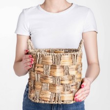 Wicker basket, 25x22/27 cm, reeds