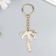 Metal keychain, enamel "Palma with coconuts" 11.4x4.2 cm