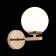 Wall lamp EVOLUCE. Sle106801-01. Sonco. 1x40 W, E14, 13.8x21 cm, color French gold
