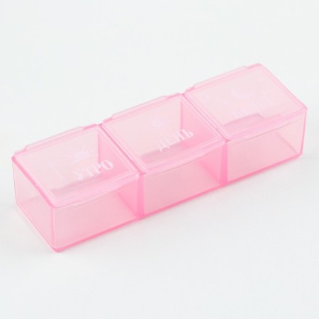 Tabert’s man “Morning, day, evening”, 3 sections, pink, 7.3 x 1.5 cm-2