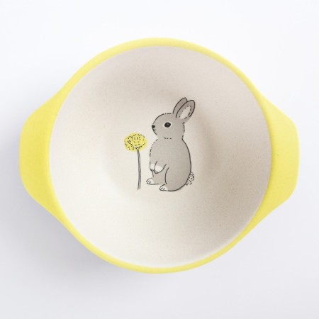 Bamboo children's bowl, mix color, 230 ml, 13.5x11.5x4.5-5