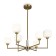 Freya FR5373CL-06BS Tender ceiling lamp, 690x690x680 mm, G9, 6x40W, brass color