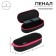 Penal-football 85 x 210 x 50 mm with a folding bar, soft, textile, calligrata PMK 24-42 Black, black/bright pink