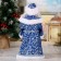 Santa Claus "Curly Beard" moves, 37 cm, blue