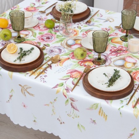 The tablecloth "Flower fairy tale" is 145x250 cm, 100% p/e-2