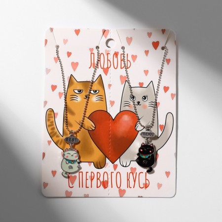 Kulons "Demetrons" cats are pot-bellied, black and white color in silver, 45 cm-4