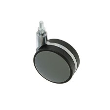 Furniture wheel, d = 82 mm, with a foot, without a brake, plastic, gray