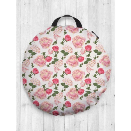 Pillow Siddle "Queen of Flowers", decorative, d = 52 cm